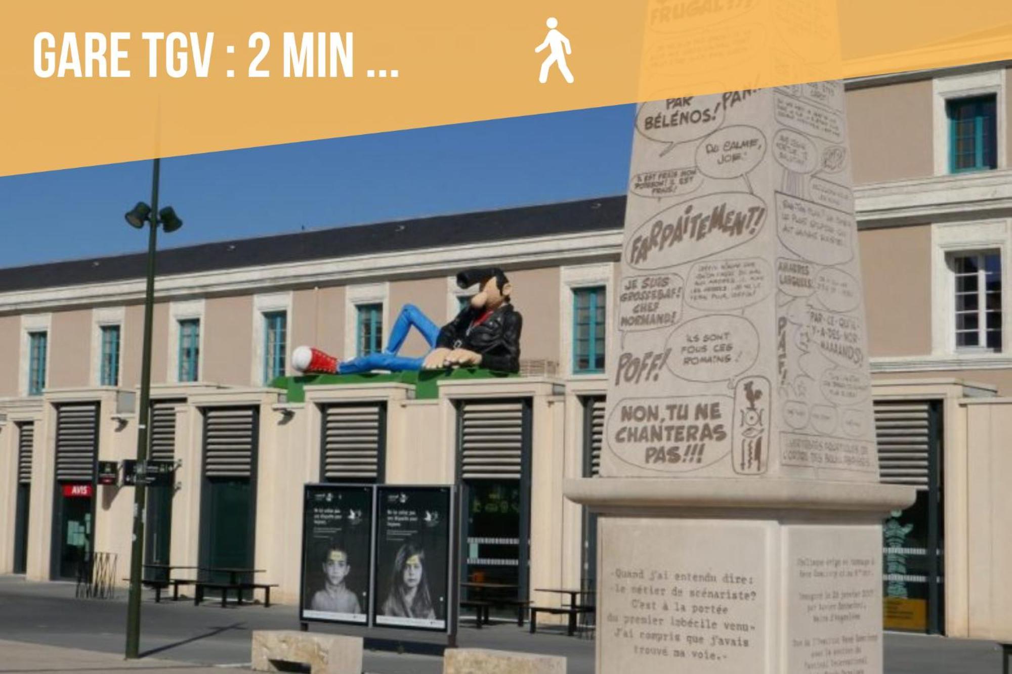 Appart Proche Gare Tgv Angouleme Deco Theme Bande Dessinee 外观 照片